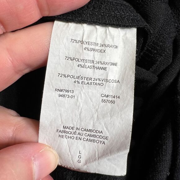 Motherhood Maternity Womens Leggings Skinny Leg Ankle Length Pants Black Large - Picture 6 of 7